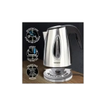 Чайник SONNEN KT-1721, 1,7 л, 2200 Вт, нержавеющая сталь, черный, подсветка, 454347