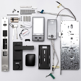 Sanyo D620 Автоматический умный замок с ручкой кноб и сканом лица (Face ID)