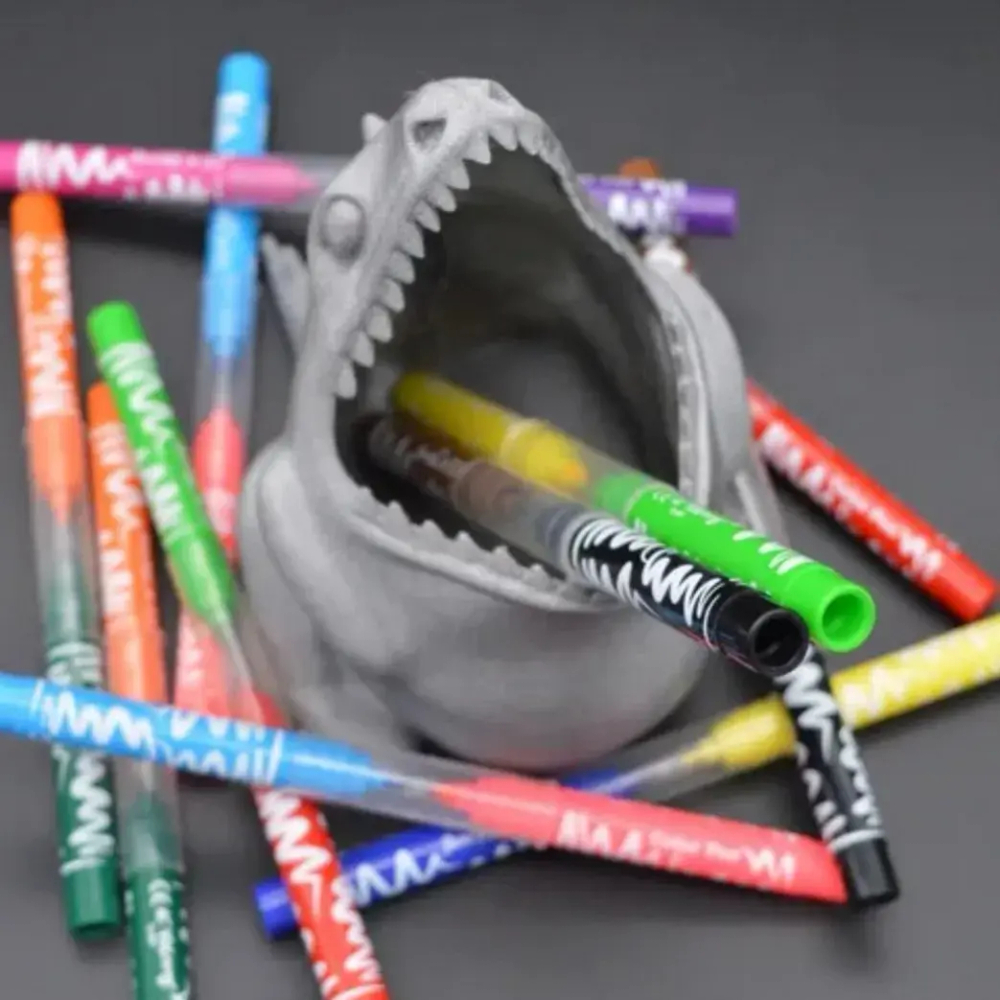 Подставка для карандашей голодный Динозаврик, рандомный цвет