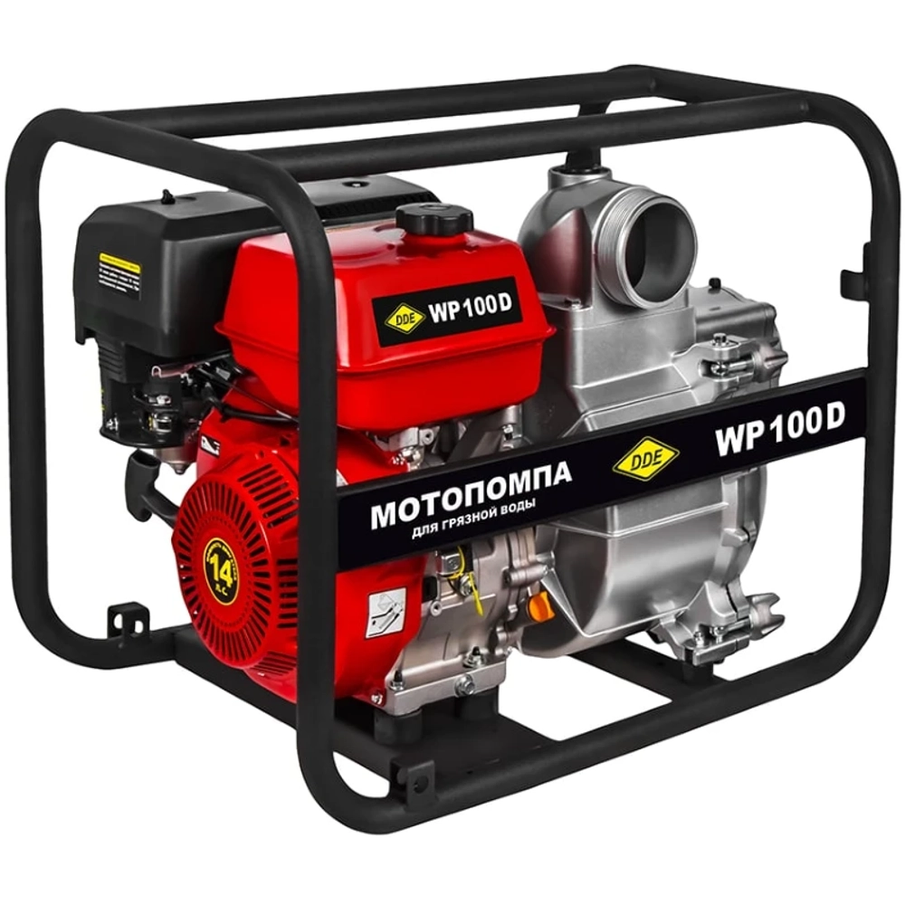 DDE WP 100 D мотопомпа бензиновая для грязной воды 918-428