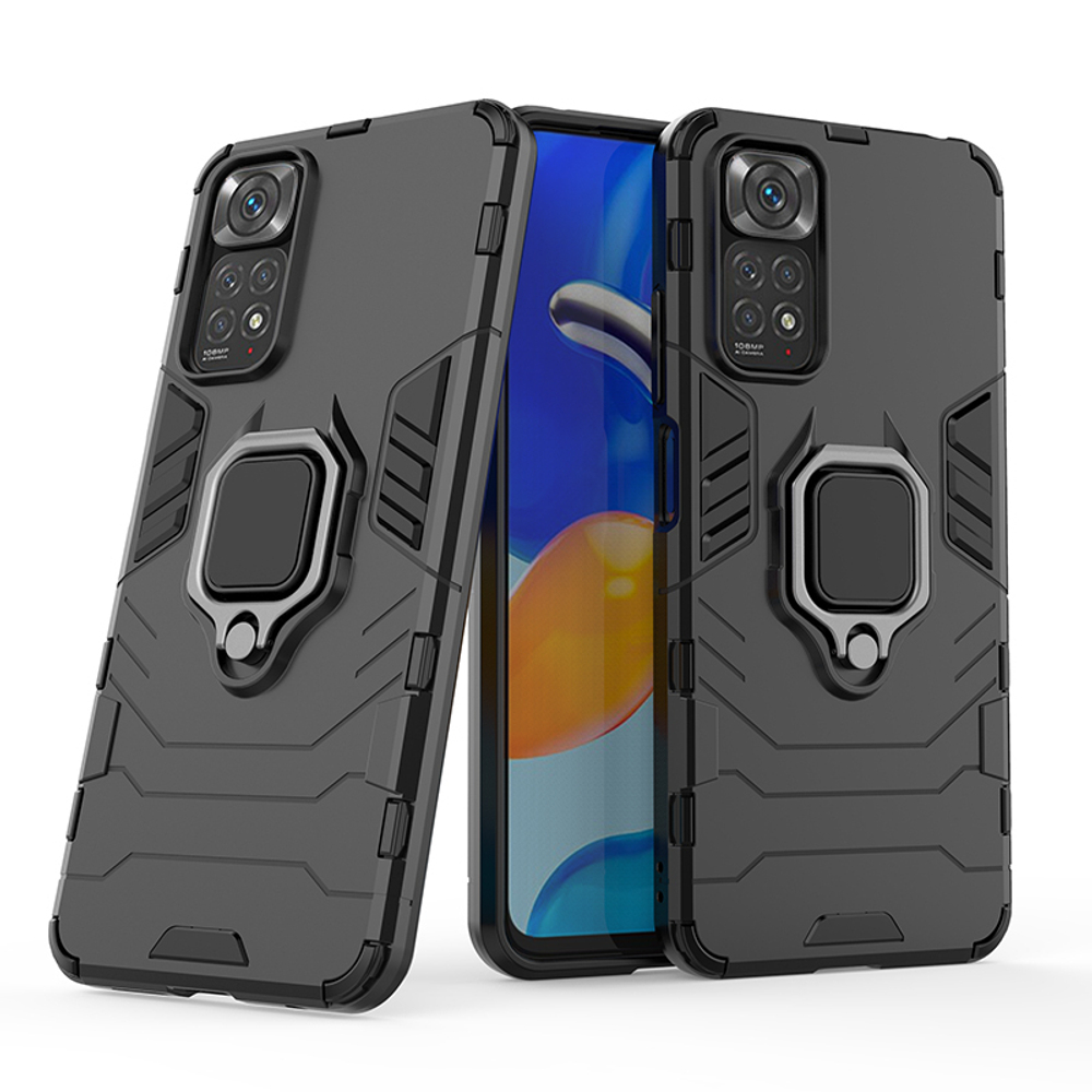 Противоударный чехол с кольцом Panther Case для Xiaomi Reddmi Note 11 / 11S