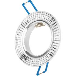 Встраиваемый светильник алюминиевый ЭРА KL32 AL/SL/1 MR16 12V 50W серебро | Алюминиевые встраиваемые светильники