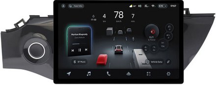 Магнитола для KIA Rio 4, Rio X-Line 2017-2020 (рамка с кнопкой 9) - Teyes CC4-PRO монитор 13" 2K QLED на Android 13, Snapdragon 778G, 8+128, AI, CarPlay, DSP, 4G SIM-слот