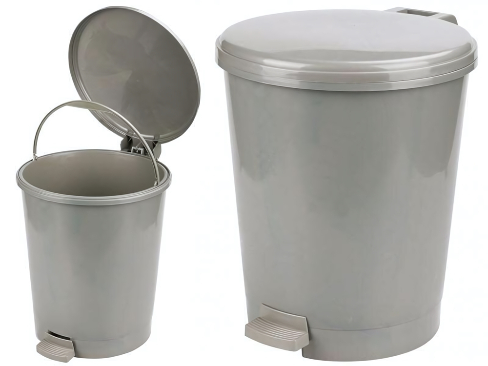 Ведро для мусора 12л с педалью "Эконом"