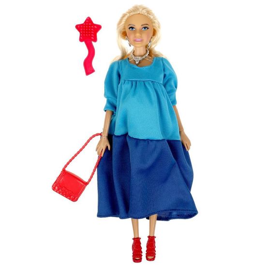 Кукла 29 см София беременная тройней, руки и ноги сгиб, акс, кор КАРАПУЗ