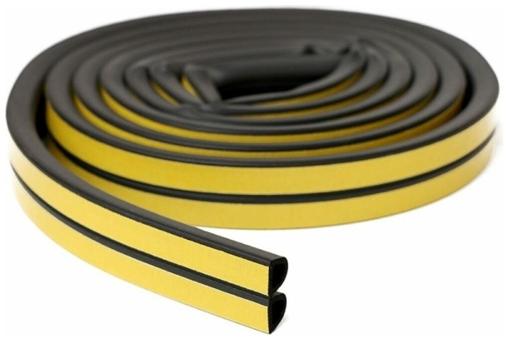 УПЛОТНИТЕЛЬ BONDIT ДЛЯ ОКОН И ДВЕРЕЙ ЧЕРНЫЙ 12*14ММ BNP07