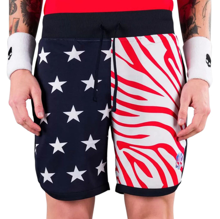 Теннисные шорты Hydrogen Star Shorts Man - blue navy/red