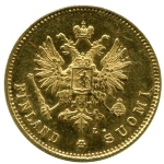 20 марок 1891 год. Россия для Финляндии. Золото