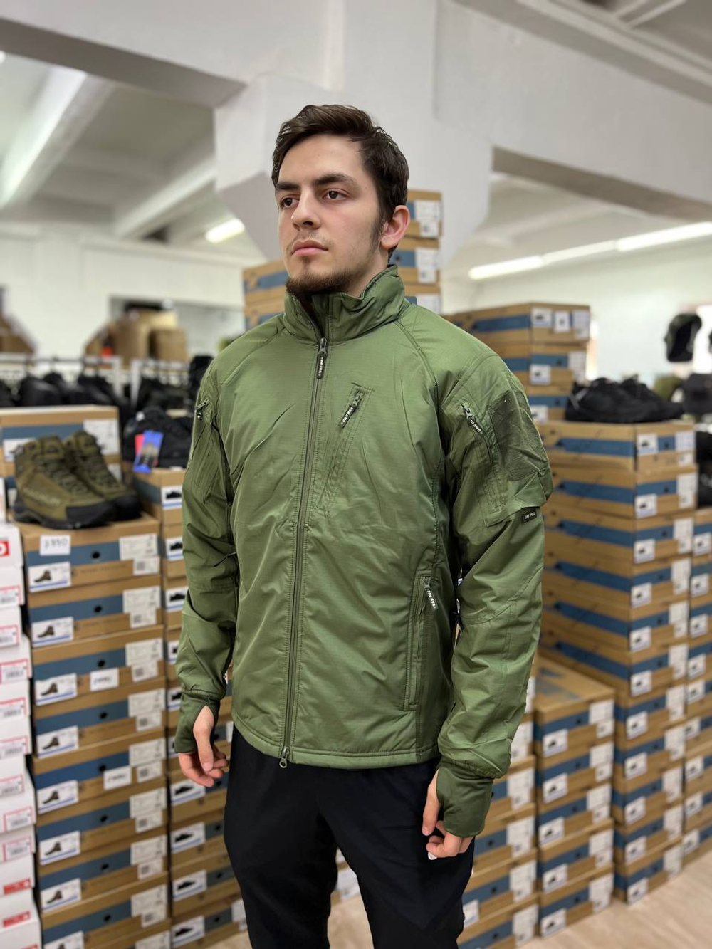 Куртка с мягкой подкладкой / олива