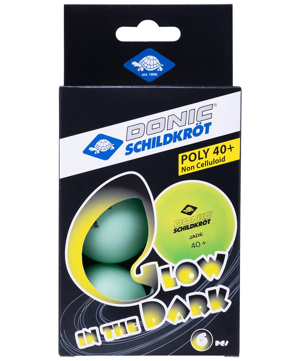 Мяч для настольного тенниса Glow in the dark, 6 шт.