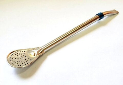 303004 Бомбилья "Цветные вставки" 19 см, металл серебристый