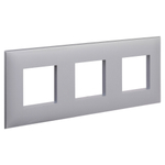 Рамка "Avanti", "Закаленная сталь", 3 поста (6 мод.)