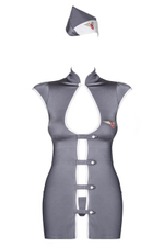 Игровой костюм "Stewardess" LXL (46-48) (Цвет: серый, белый)