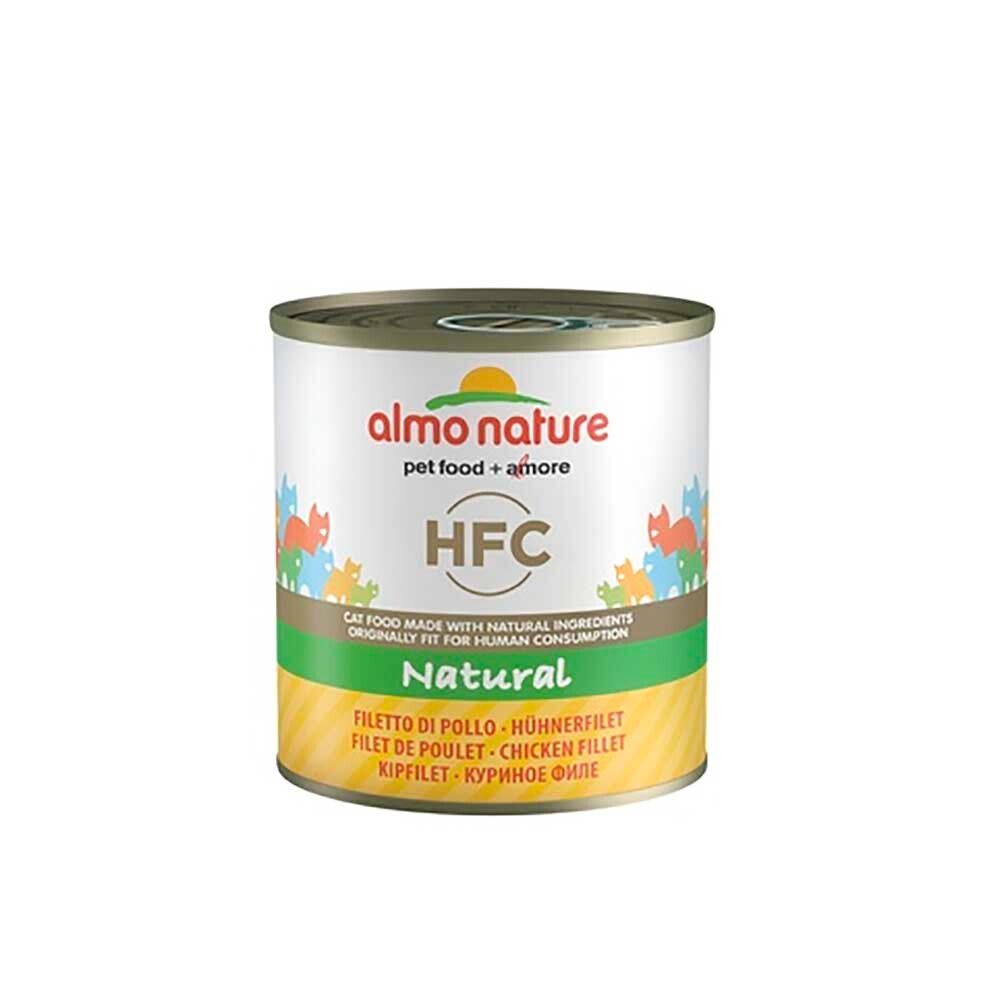 Almo Nature консервы для кошек &quot;HFC Natural&quot; с куриным филе (50% мяса) 280 г банка