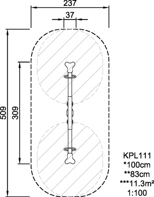 Горизонтальные качели с пружинами