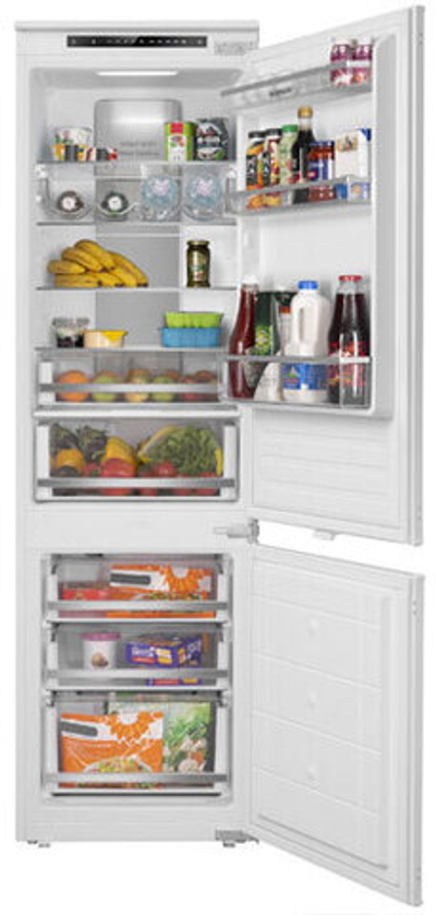 Встраиваемый двухкамерный холодильник Meferi MBR177 TOTAL NO FROST ULTRA