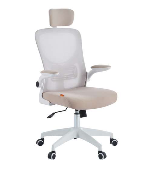 Офисное кресло Chairman CH633 белый пластик, бежевый