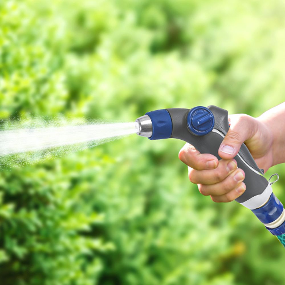 GWHM20-040 GREEN APPLE Пистолет-распылитель, пластик, регулируемая латунная форсунка, 3 режима | Аксессуары для полива Green Apple