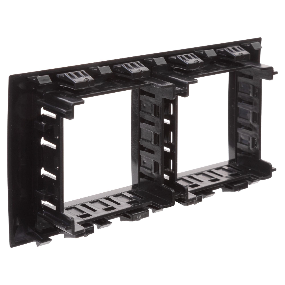 Рамка-суппорт "Avanti" для "In-liner Front", черный, 4 модуля