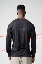 Лонгслив Nothomme Blue Monte Universe Reflective Print "Black"