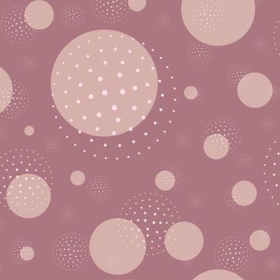 Абстрактный паттерн розово-фиолетовый с кругами и точками
