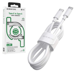 Сетевой адаптер питания BOROFONE BAS13A PD 20W + кабель Type-C-Type-C (черный)