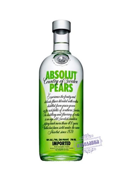 Absolut Pears. Vodka with pear flavor 40%. 0.7 l.