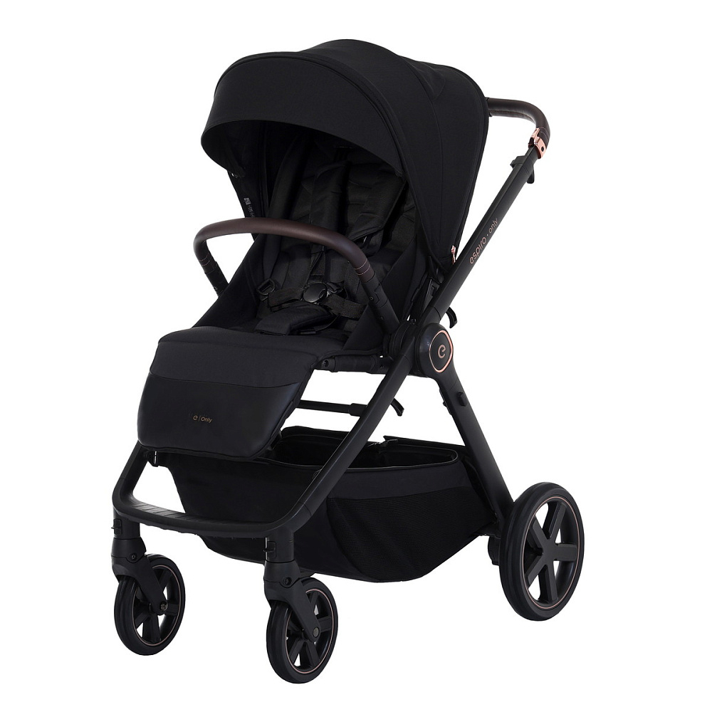 Детская коляска 3 в 1 Espiro Only 2025 и автокресло Pi Black 410 stylish black/Чёрный (Black 110)