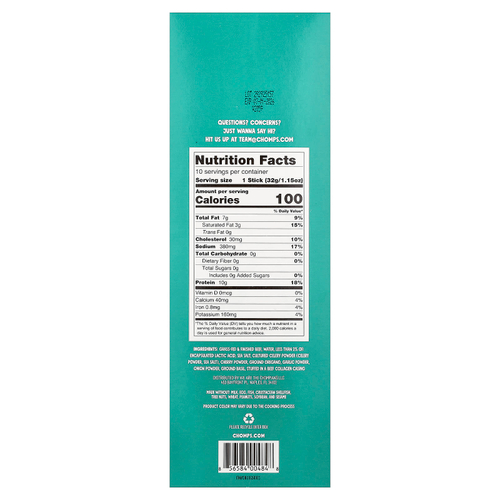 Chomps, Beef Sticks, Italian Style, Mild, 10 Pack, 1.15 oz (32 g) Each
