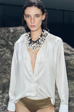 Рубашка с контрастными деталями — zw collection