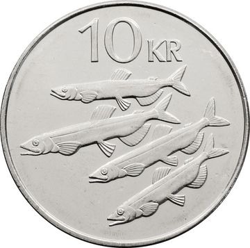 10 крон 1996-2008 Исландия
