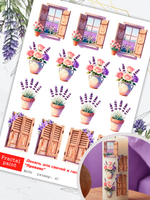 Трансфер переводной - декаль для свечей и гипса прованс 006 А5