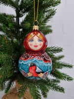 Матрешка стеклянная Мариночка