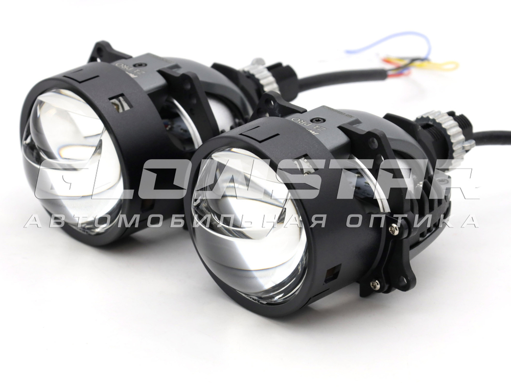 Билед модули Aozoom Z1 Pro 2025 Black King Kong Laser Original 3.0 дюйма, 2 чипа, 5500K, 12V, 55W/75W, крепление 3R и гаечное (комплект, 2шт)