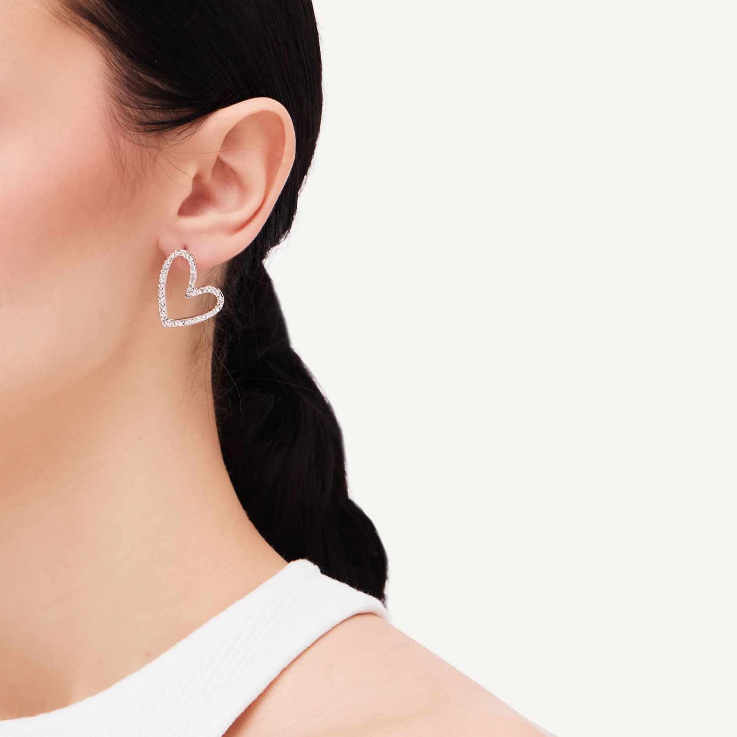 Серьги Cosmic Hearts Earrings - Silver