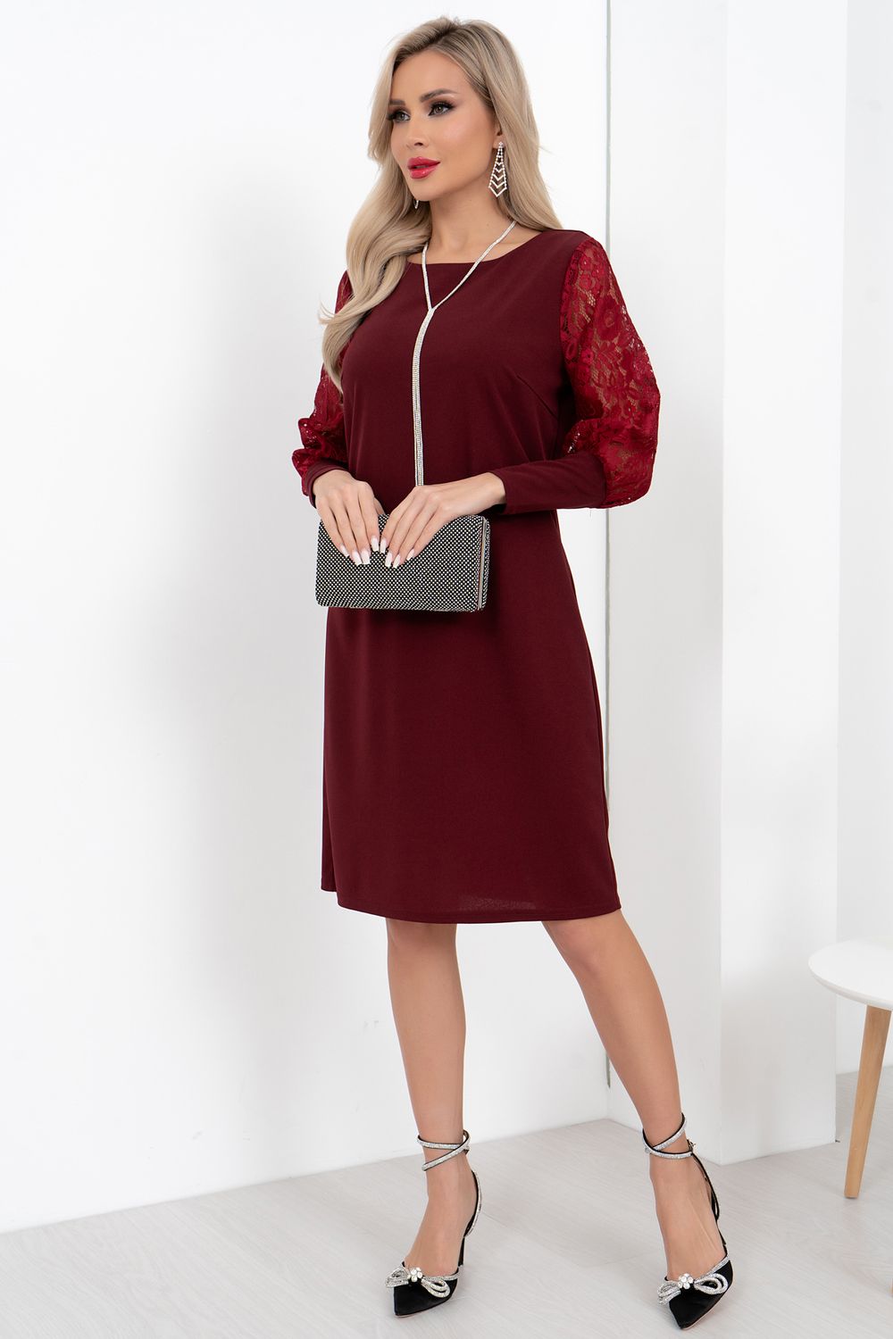 Платье Снежана (марсала) Р11-2002/3 Nikol