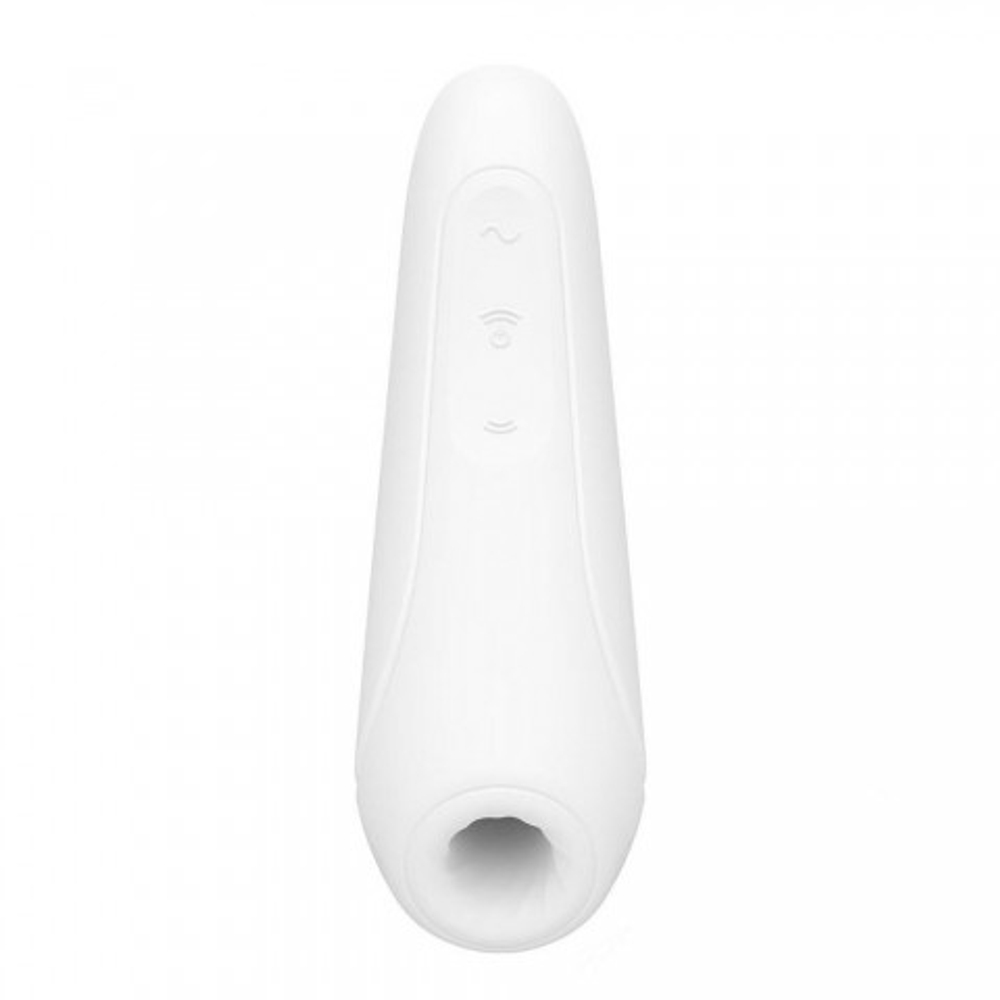 Вакуумный клиторальный стимулятор Satisfyer Curvy 1+ (белый)
