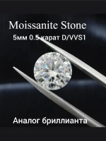 Серьги с муассанитами