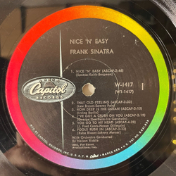 Винтажная виниловая пластинка LP Frank Sinatra Nice N Easy (США 1960)