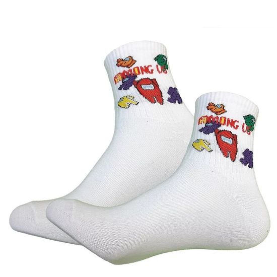 Носки Among Us "Космические пираты", р-р 35-39 (белый)