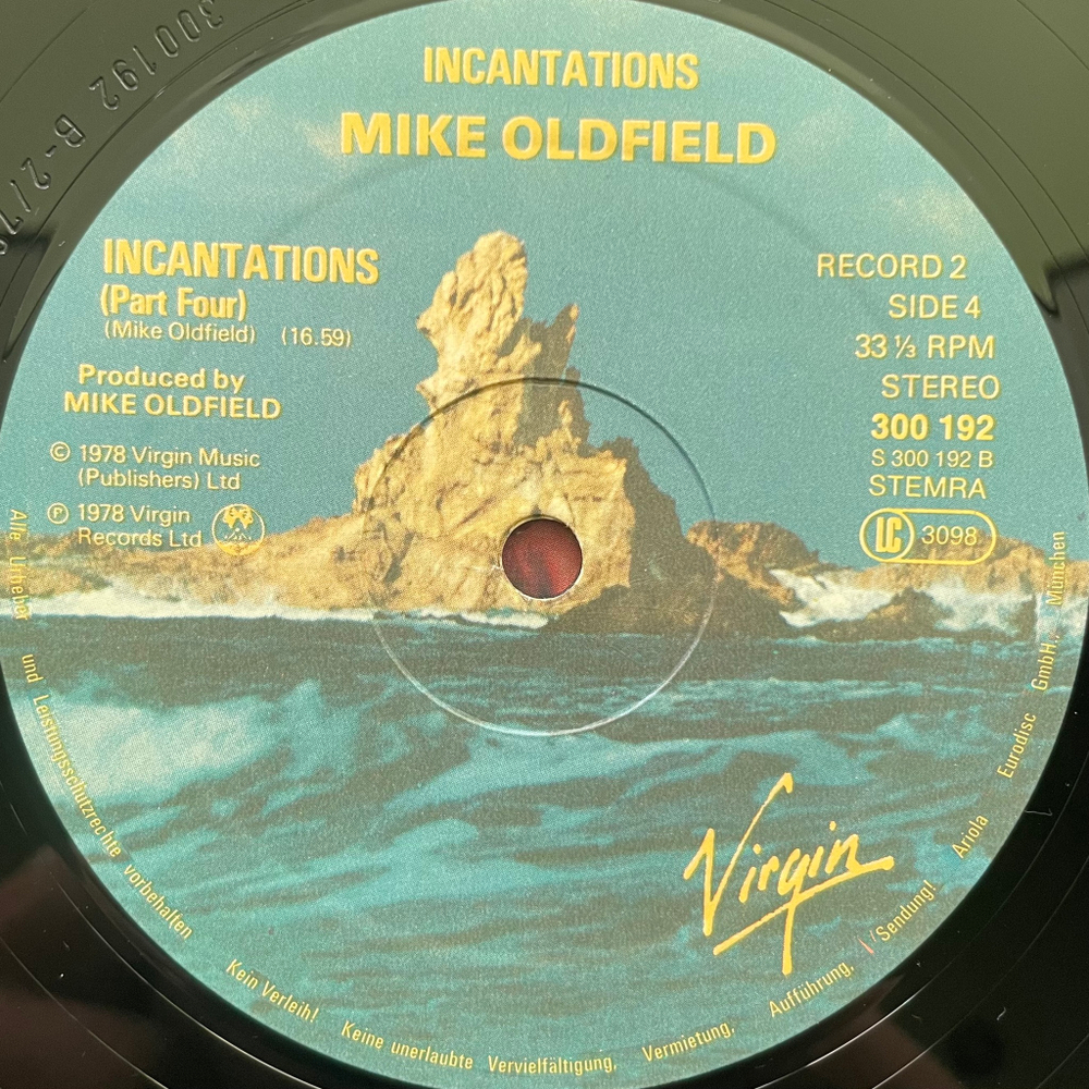 Mike Oldfield ‎– Incantations 2LP (Голландия 1978г.)