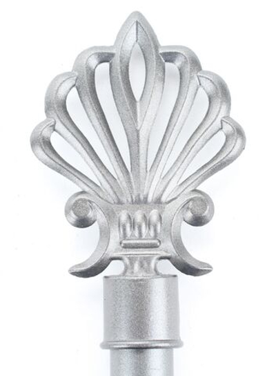 Черная плеть из кожи с серебристой витой ручкой - 60 см. (Цвет: черный с серебристым)