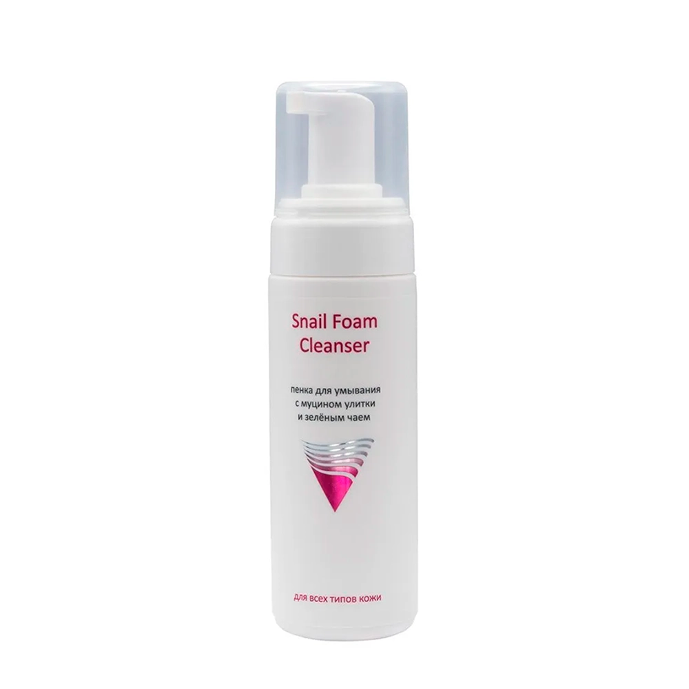 Пенка для умывания с муцином улитки и зелёным чаем / Snail Foam Cleanser 160 мл