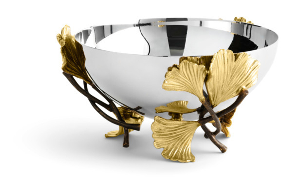 Чаша 13см Michael Aram Листья гинкго