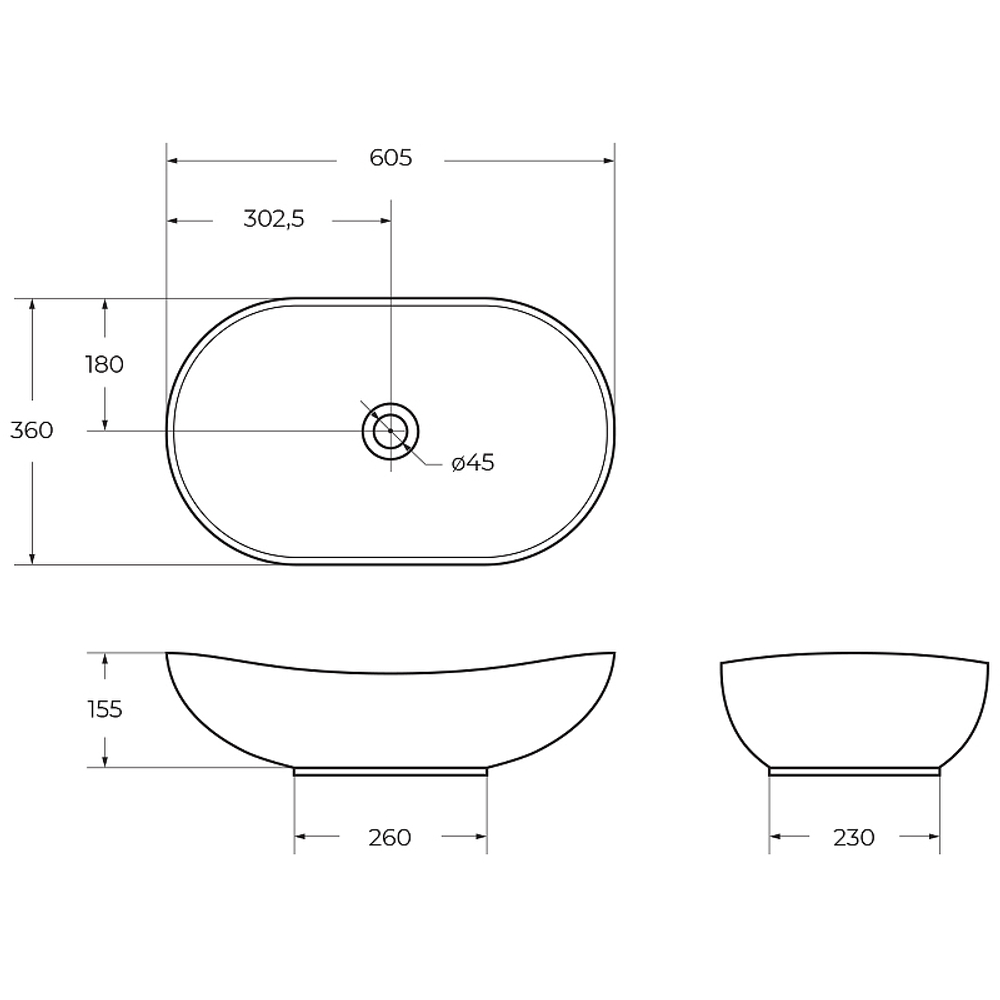 Раковина-чаша BelBagno 60 BB1404 Белая