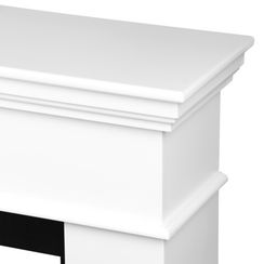 Каминокомплект: Очаг Royal Thermo Aurora RTFP/P-AR60LS, портал California 60 W, белый