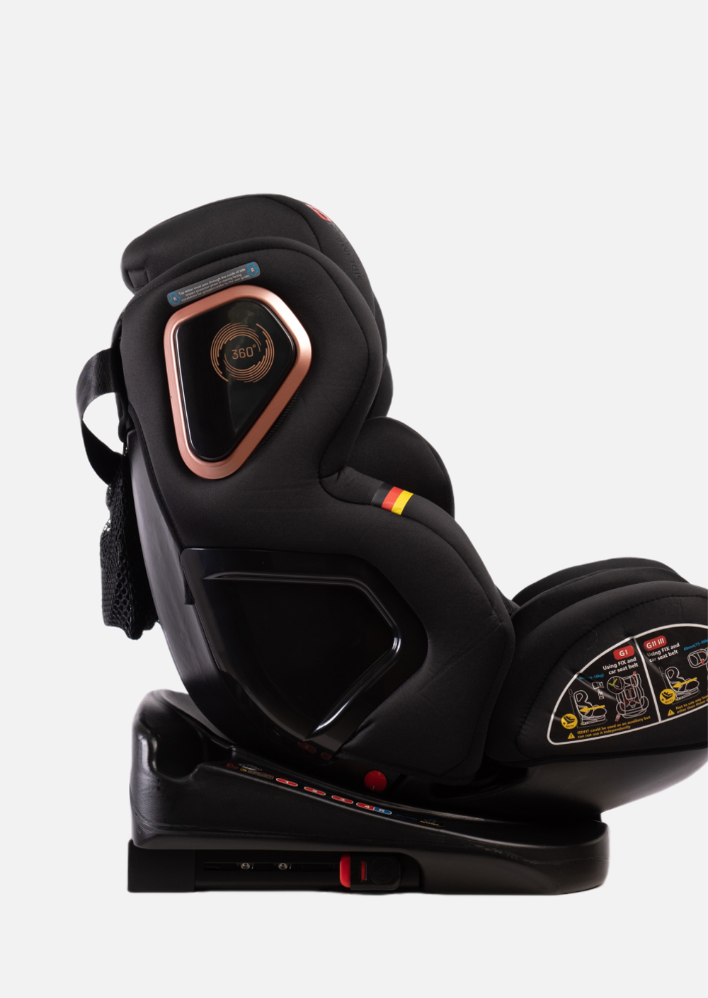 Peppy Автокресло Urban Isofix Gold black черный/золотой 0-36