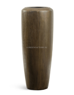 Кашпо TREEZ Effectory - Metal - Высокий конус Design - Чернёная бронза