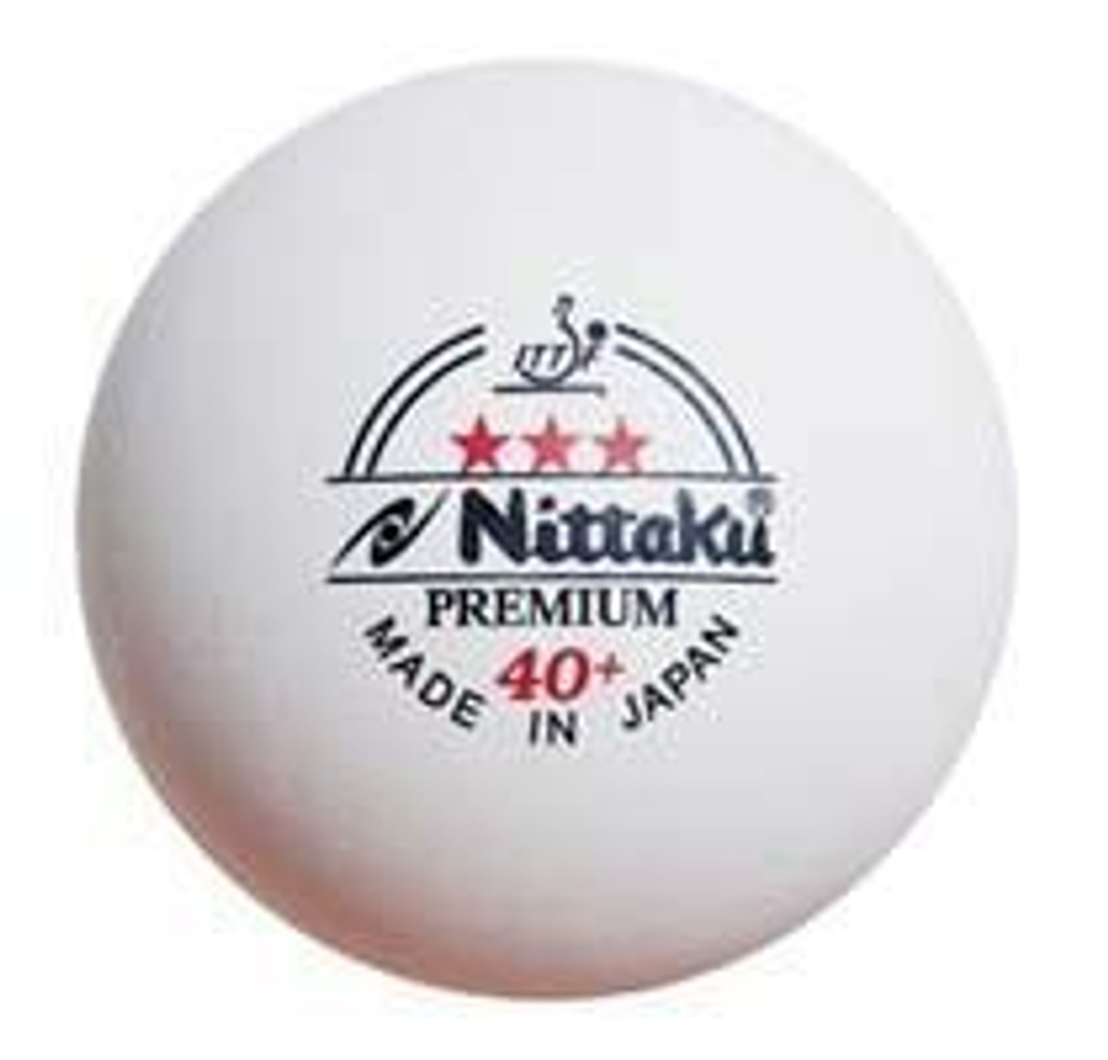 Nittaku Premium 40+ 3*** ITTF 3pcs (seam)