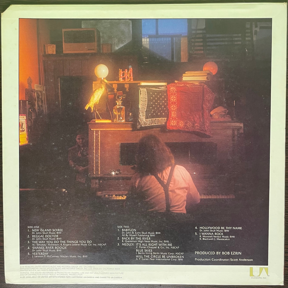 Dr. John ‎– Hollywood Be Thy Name (США 1975г.)